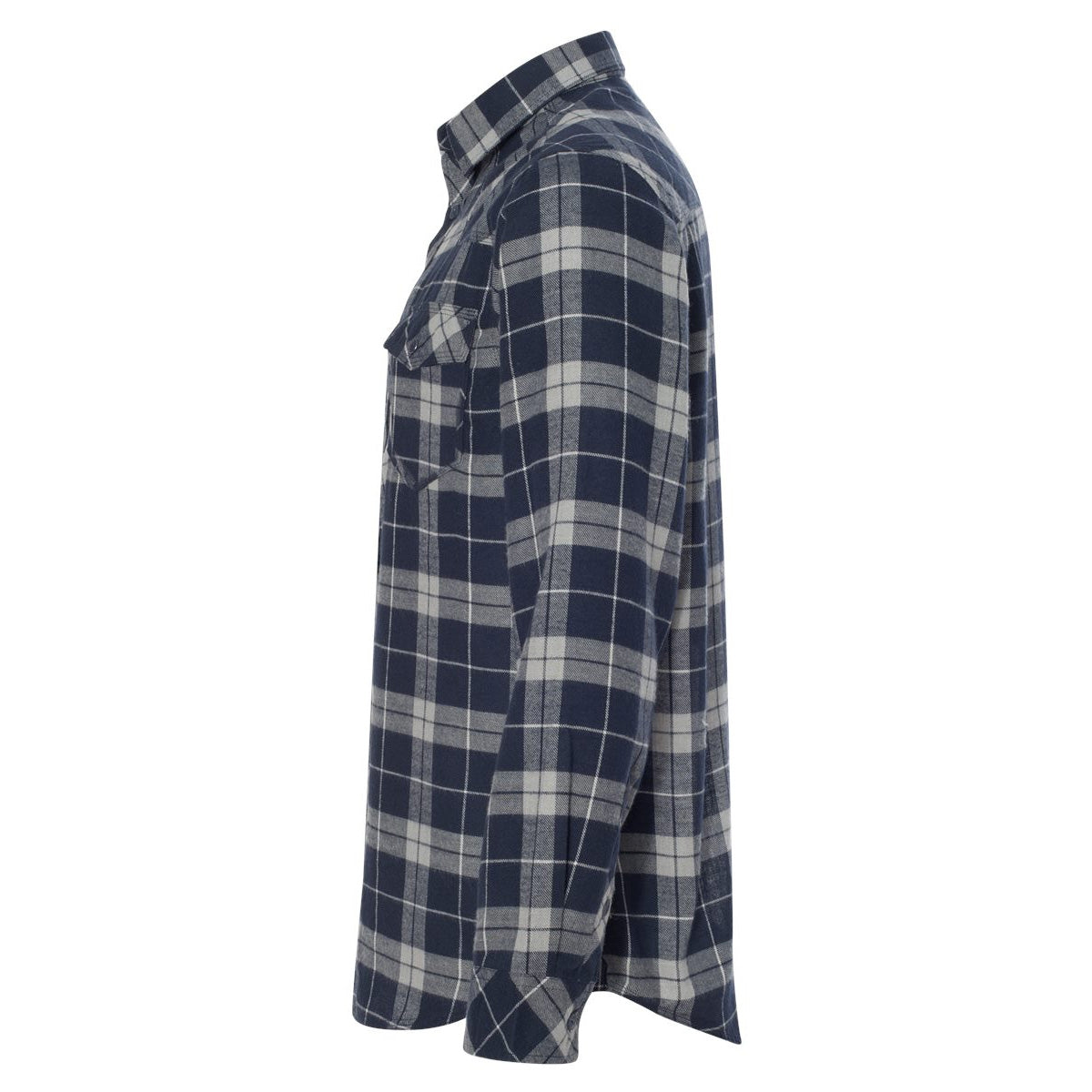 Black/Grey Flannel Shirt - Burnside - Stylish Design