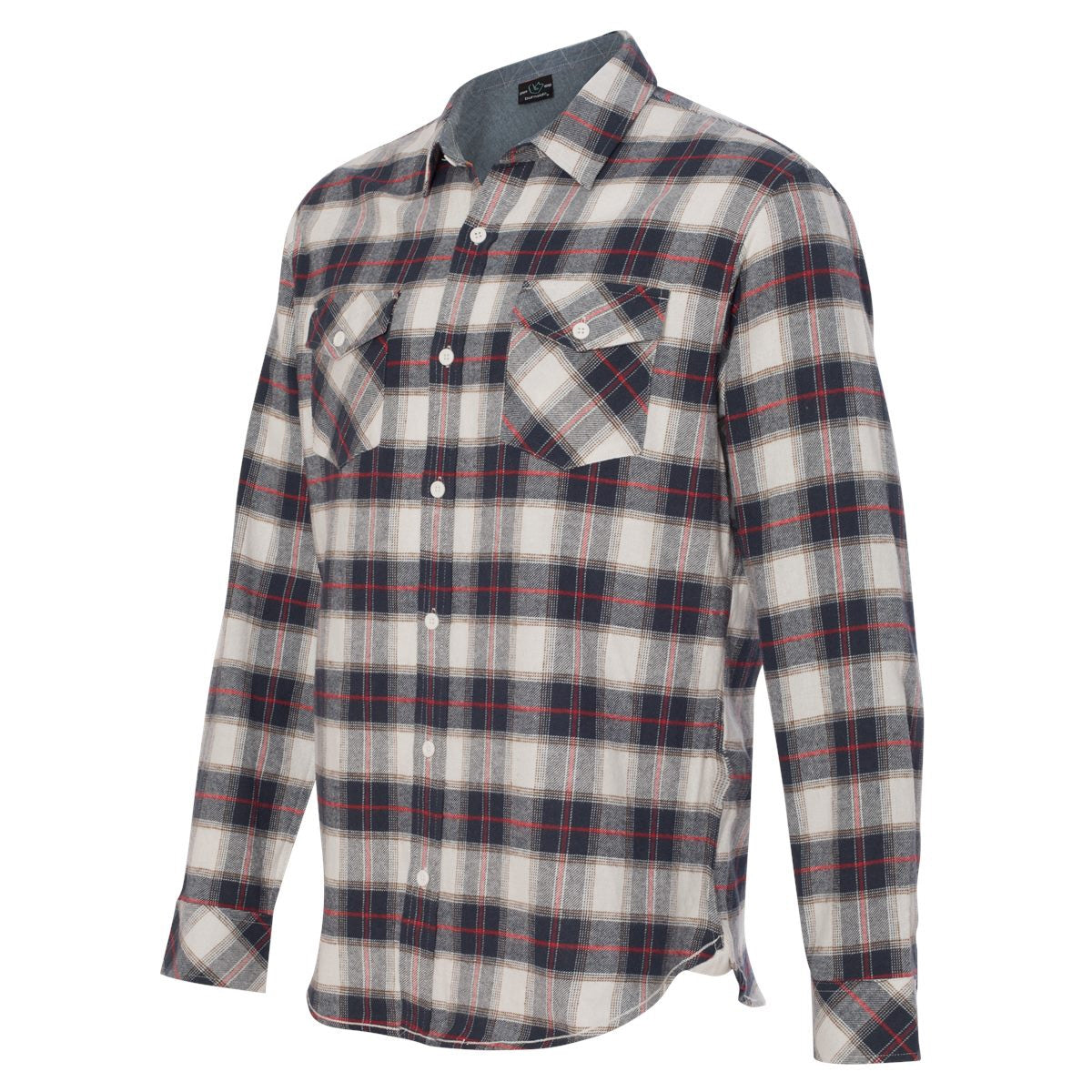 Black/Grey Flannel Shirt - Burnside - Stylish Design