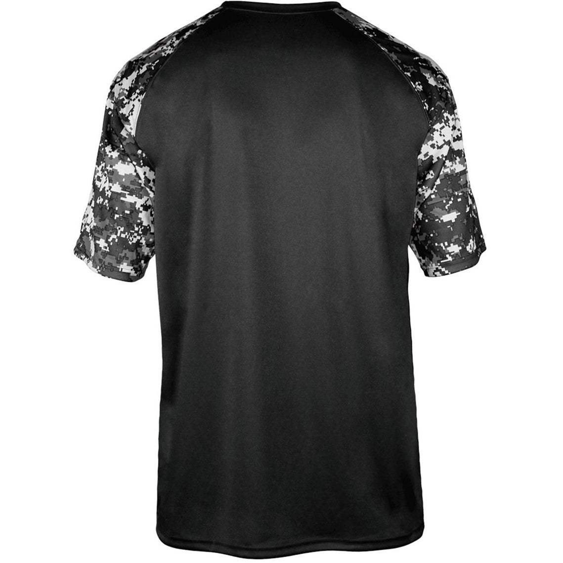 Black/White T-Shirts - Badger Sport - Digital Camo Design