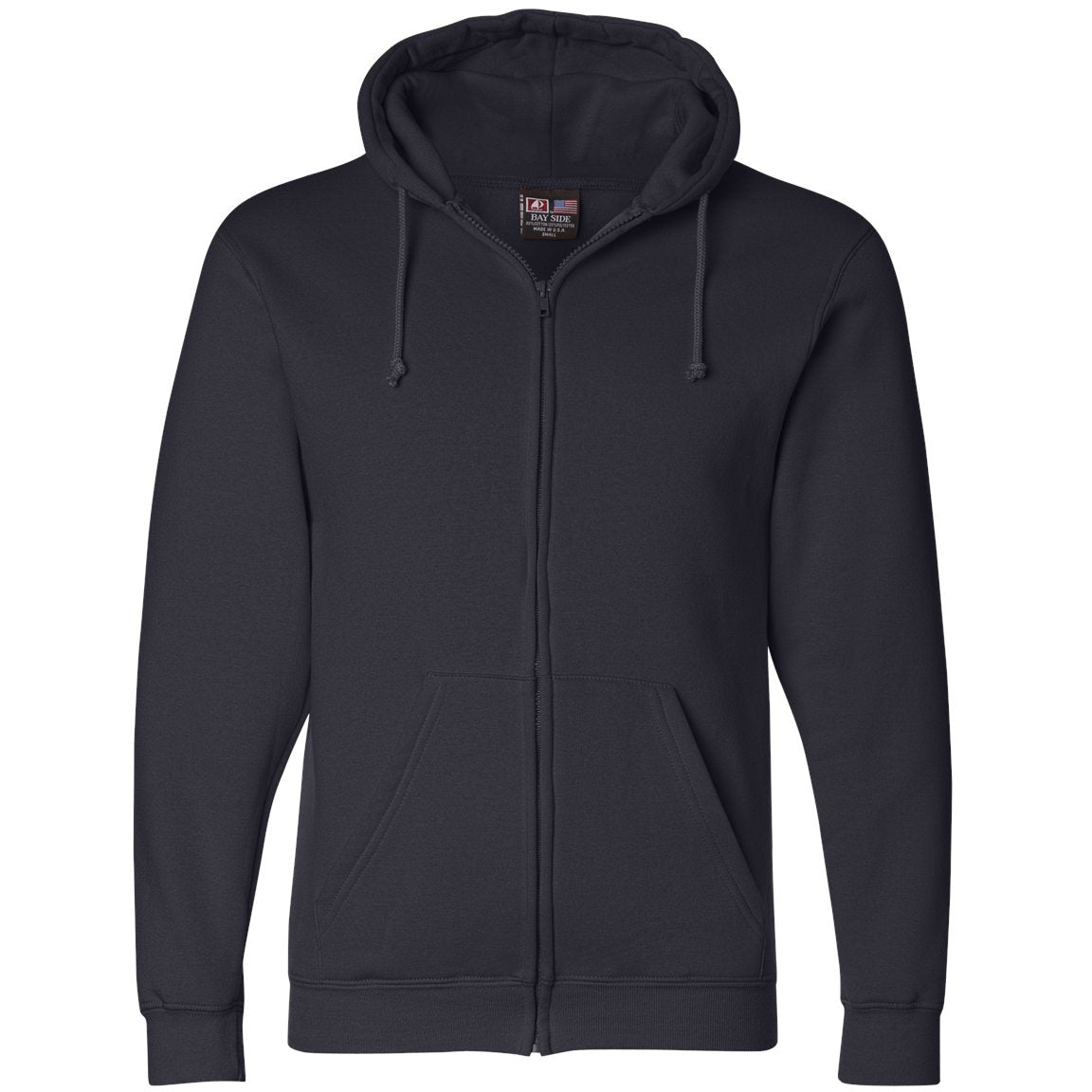 Black Sweatshirts - Bayside - Classic Zip-Up Design