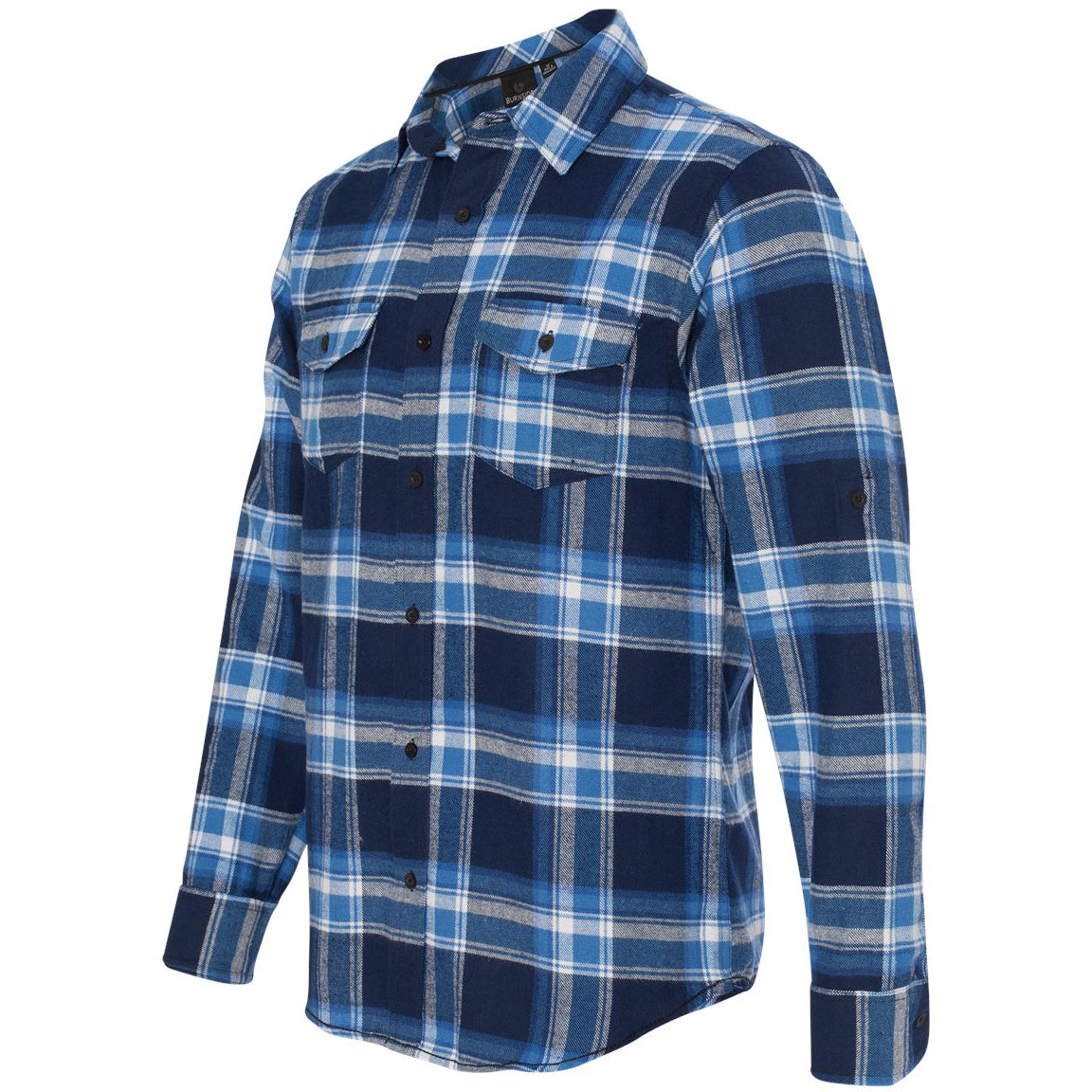 Black/Grey Flannel Shirt - Burnside - Stylish Design