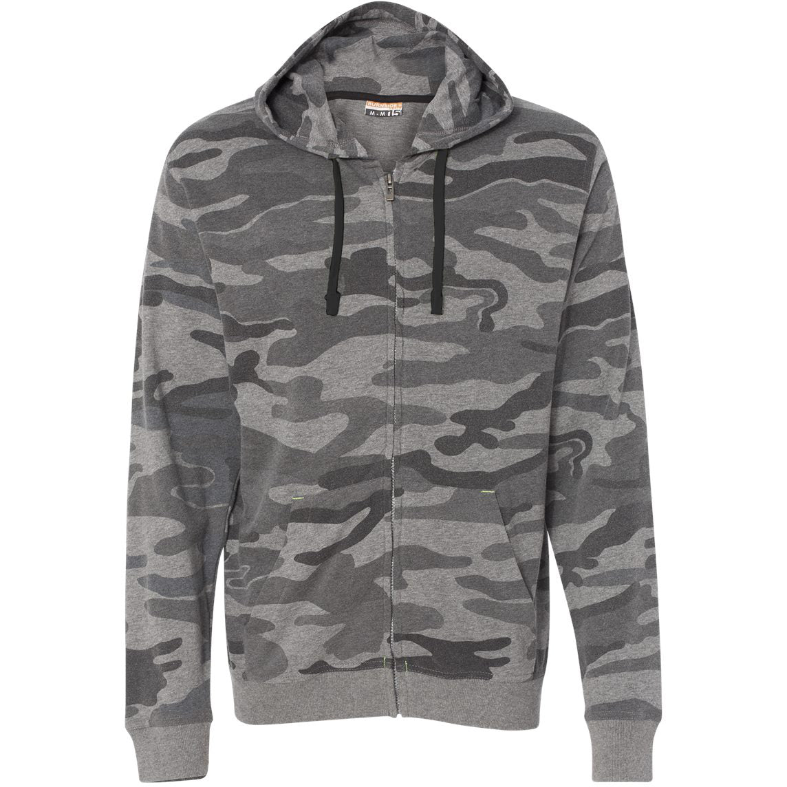 Black Camo Sweatshirt - Burnside - Full-Zip Style