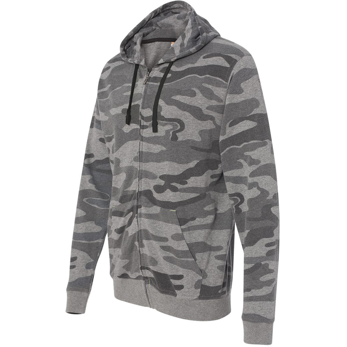 Black Camo Sweatshirt - Burnside - Full-Zip Style