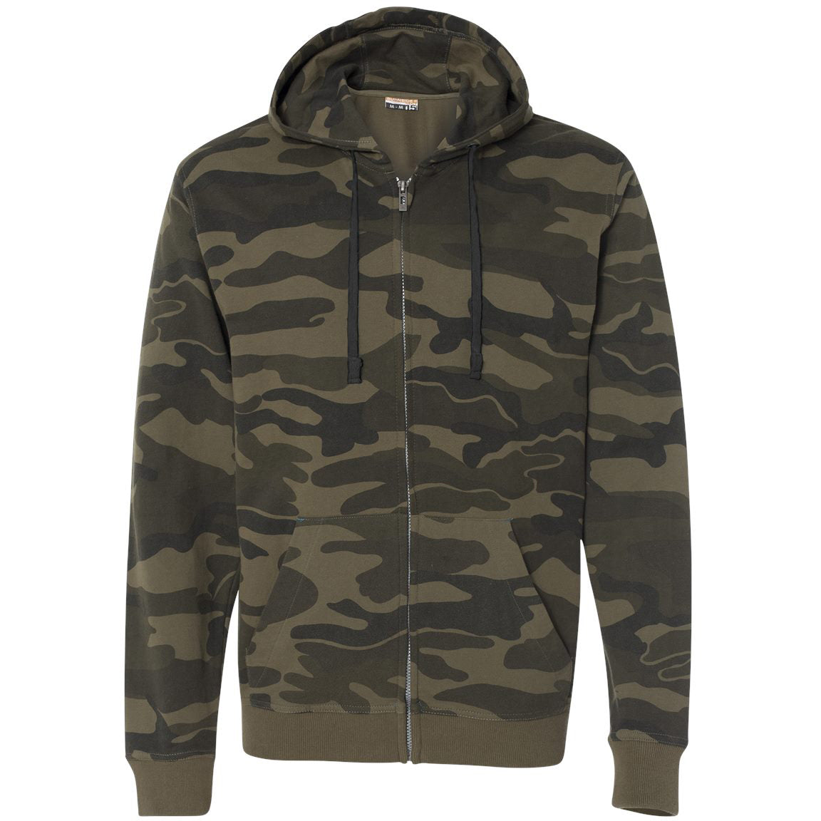Black Camo Sweatshirt - Burnside - Full-Zip Style