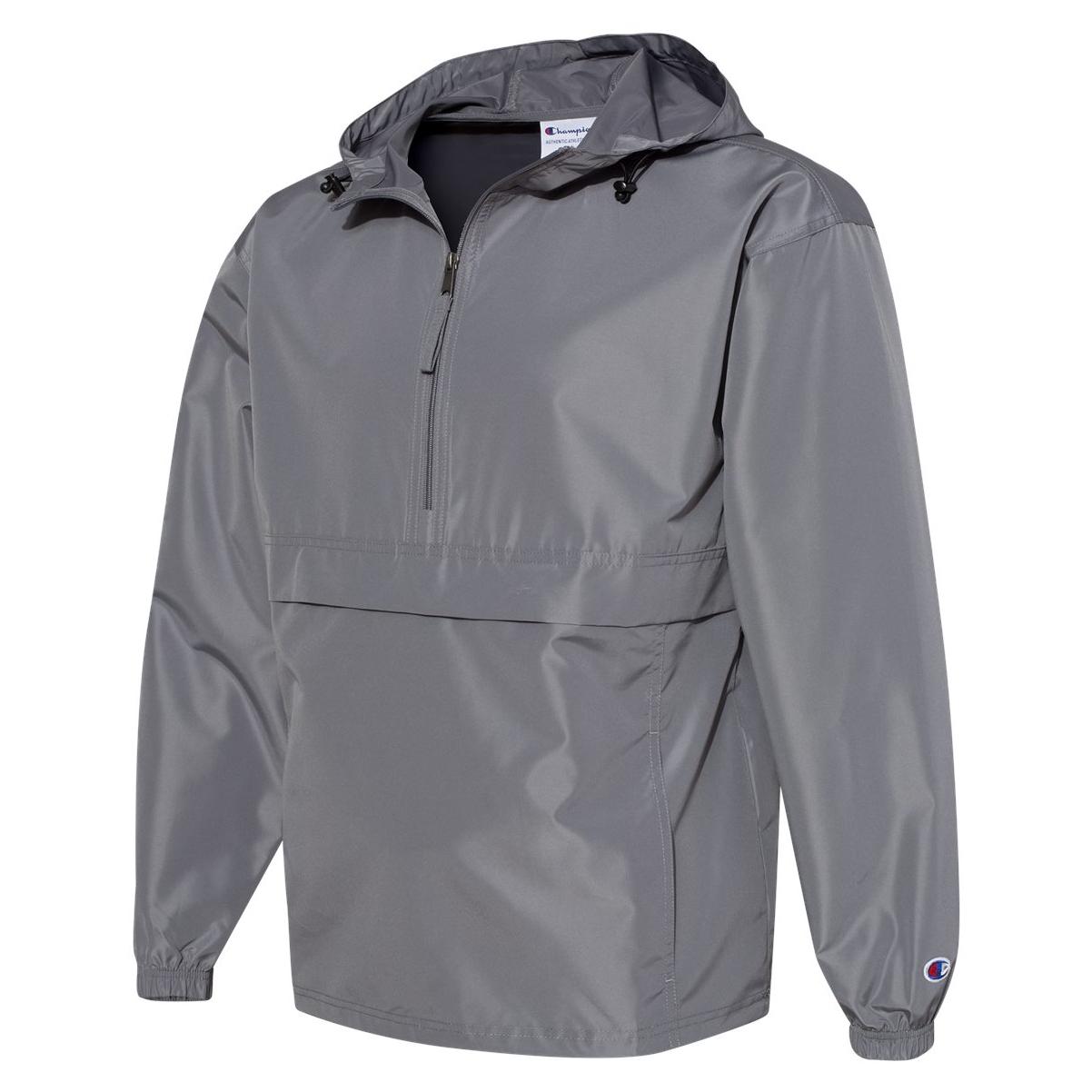 Black Packable Jacket - Champion - Lightweight Design