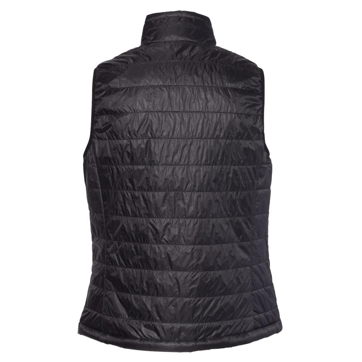 Black Puffer Vest - Independent Trading Co. - Wind Resistant