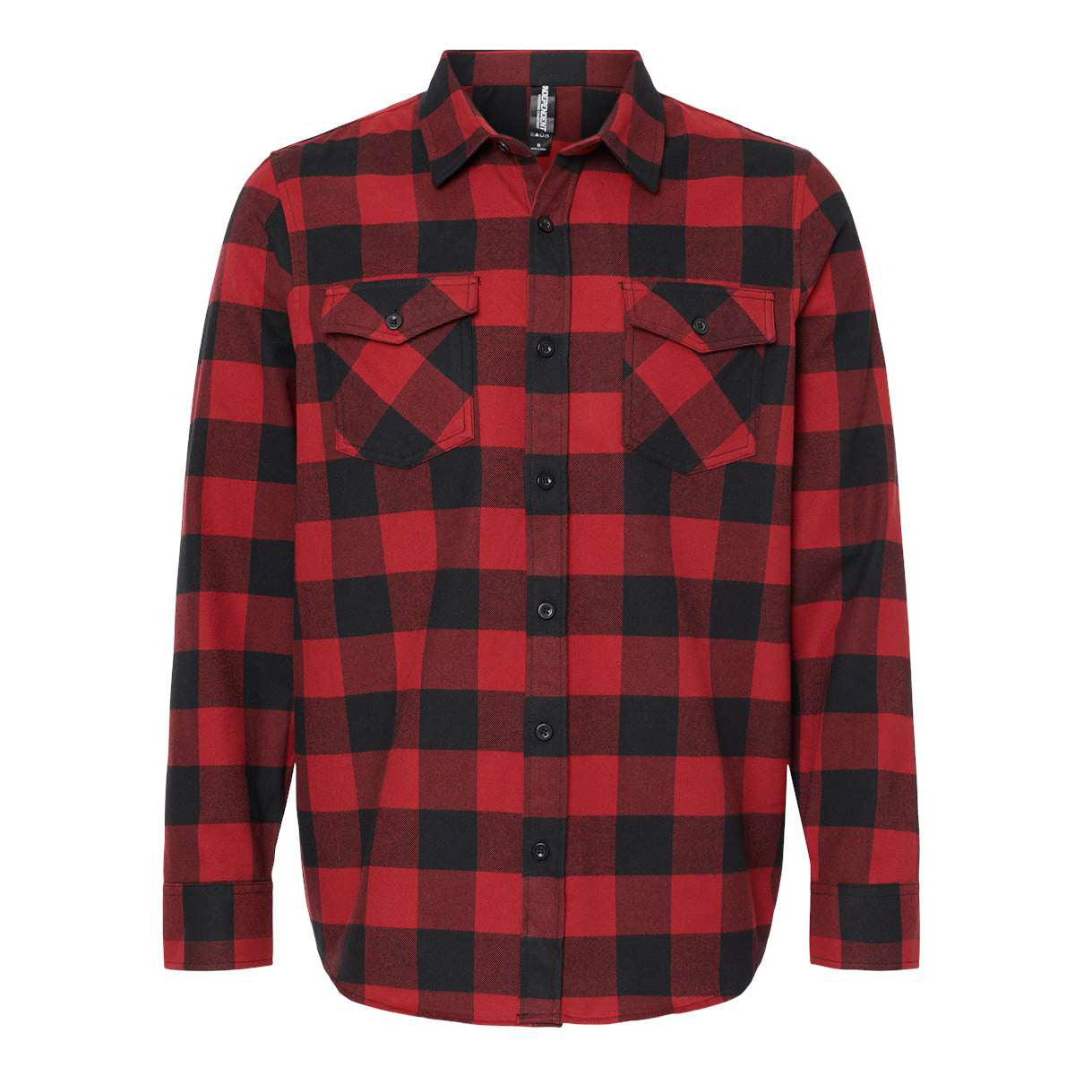 Charcoal Button Up Shirt - Independent Trading Co. - Flannel