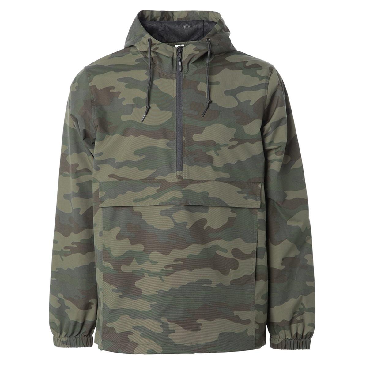 Black Windbreakers - Independent Trading Co. - Nylon Anorak