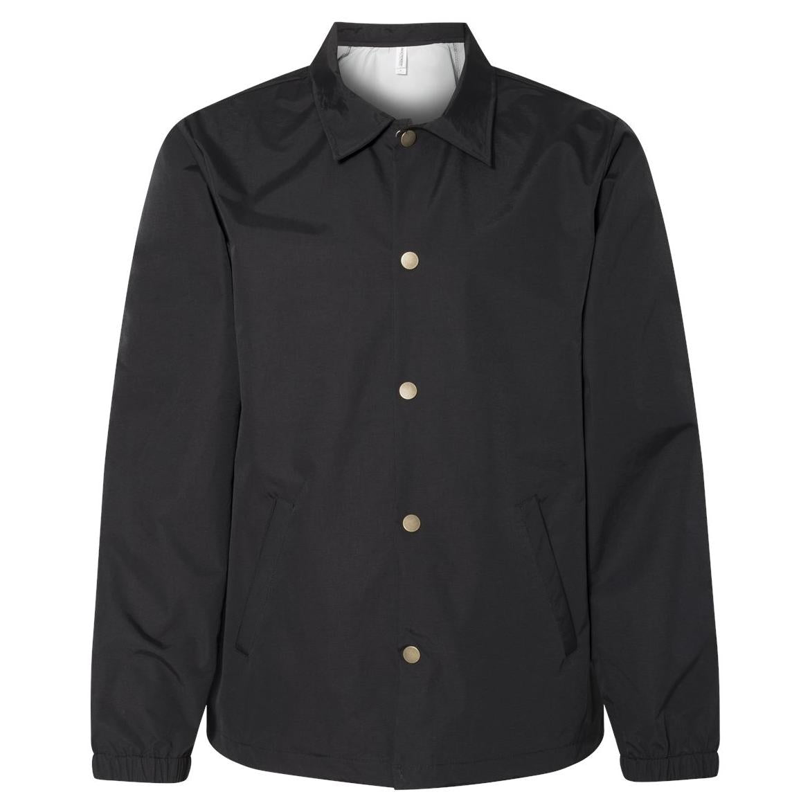 Black Windbreaker - Independent Trading Co. - Water-Resistant