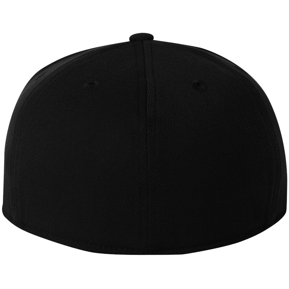 Black Flat Brim Hat - FlexFit - Structured Design