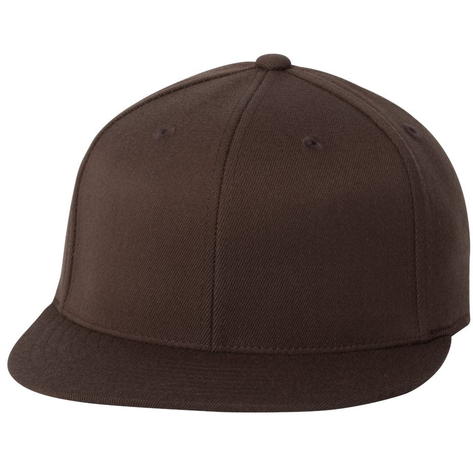 Black Flat Brim Hat - FlexFit - Structured Design