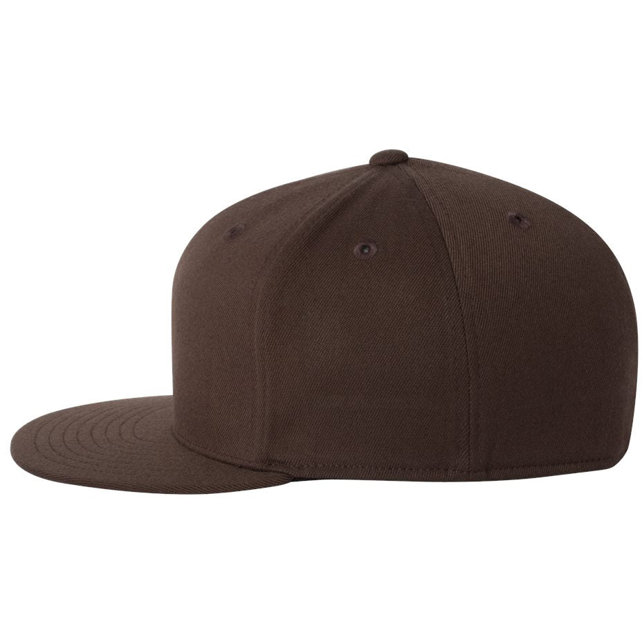 Black Flat Brim Hat - FlexFit - Structured Design