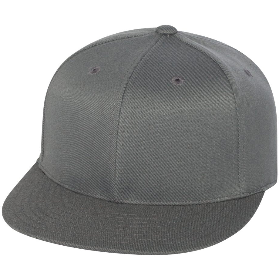 Black Flat Brim Hat - FlexFit - Structured Design