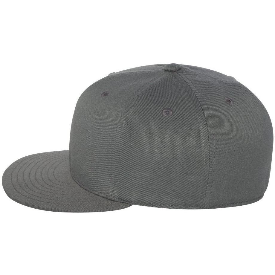 Black Flat Brim Hat - FlexFit - Structured Design