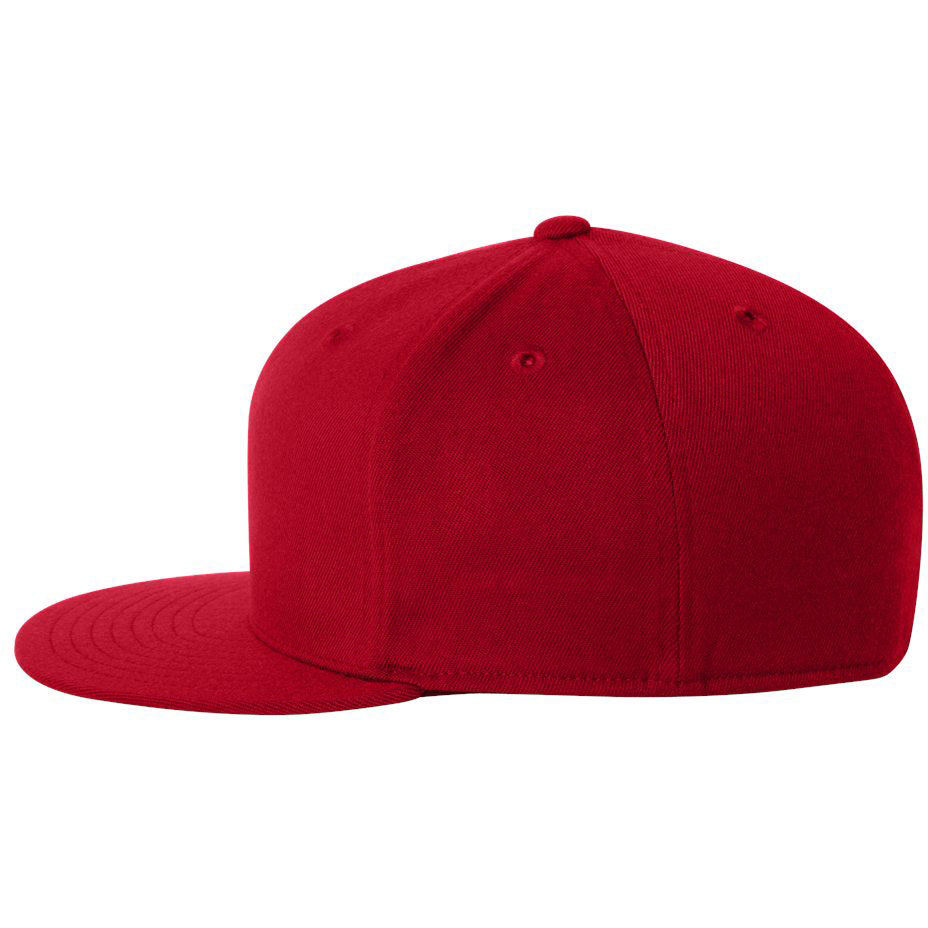 Black Flat Brim Hat - FlexFit - Structured Design