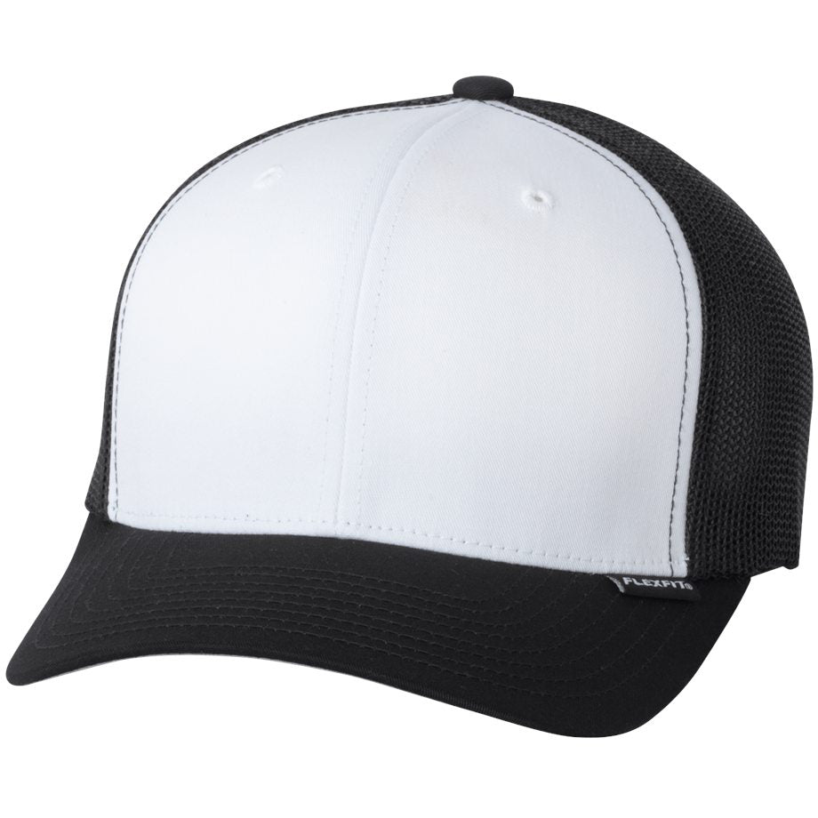 Black/White Ball Cap - FlexFit - Structured Design