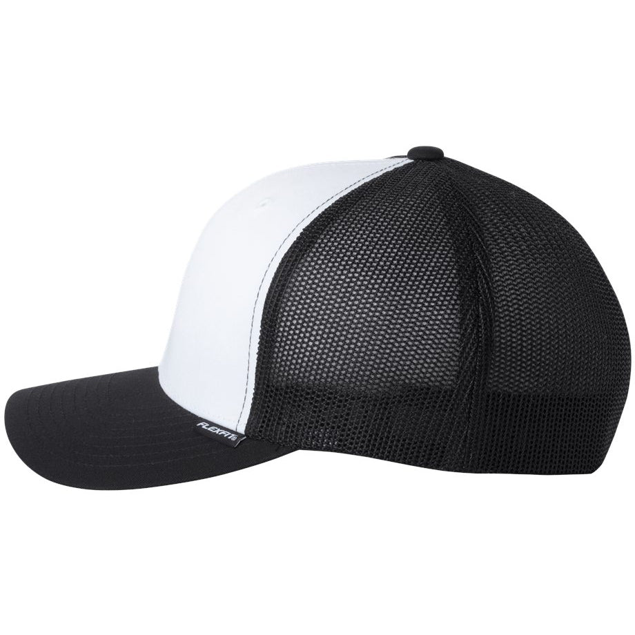 Black/White Ball Cap - FlexFit - Structured Design