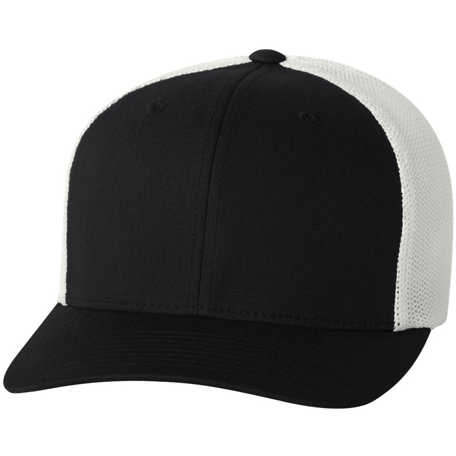 Black/White Ball Cap - FlexFit - Structured Design