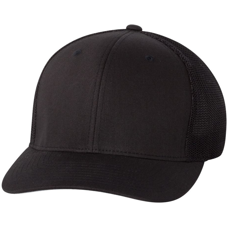 Black/White Ball Cap - FlexFit - Structured Design