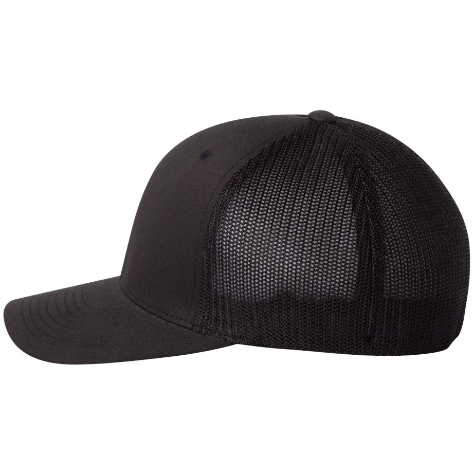 Black/White Ball Cap - FlexFit - Structured Design