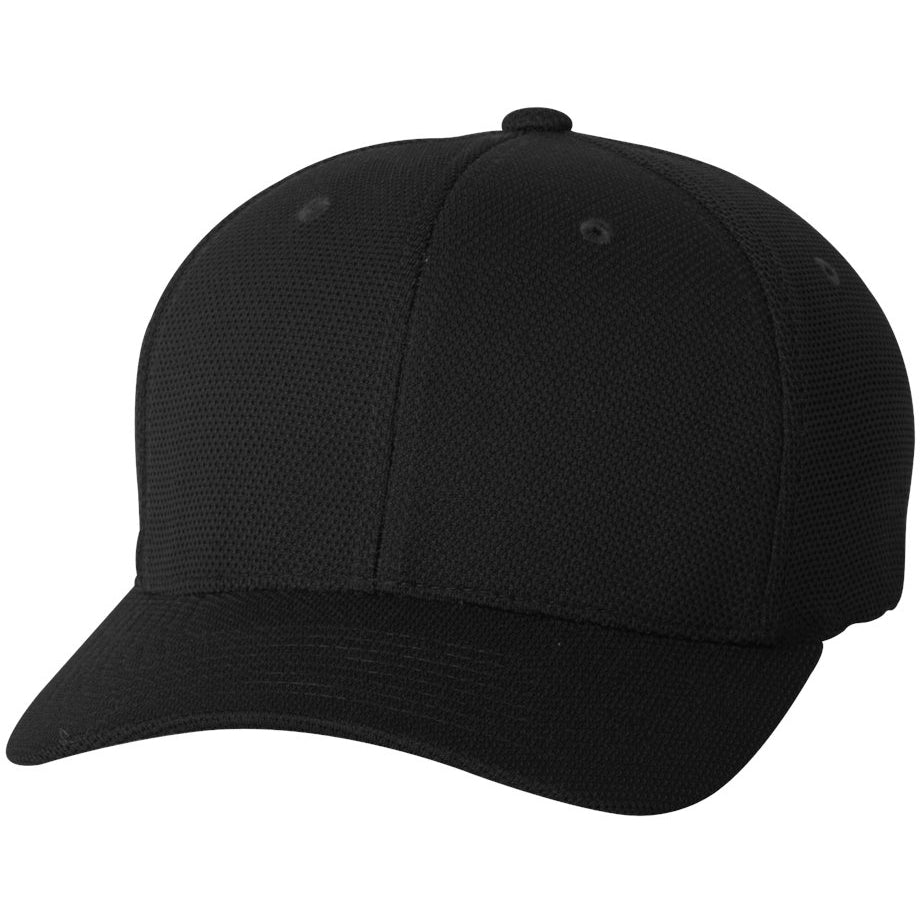 Black Ball Cap - FlexFit - Moisture-Wicking Quality