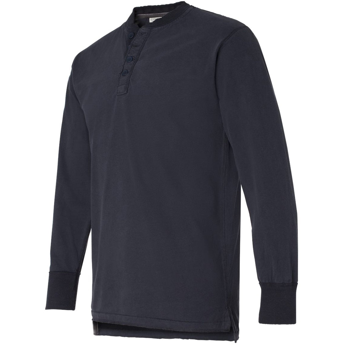 Black T-Shirts - Soft Henley - J. America - Stylish Comfort