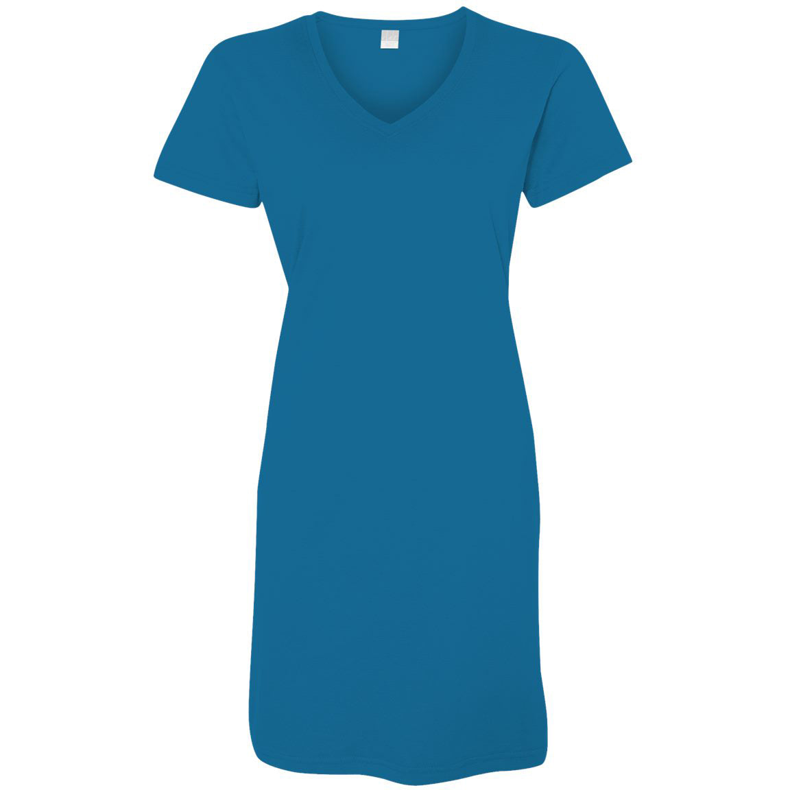 Black V-Neck T-Shirt - LAT - Soft Cotton Blend