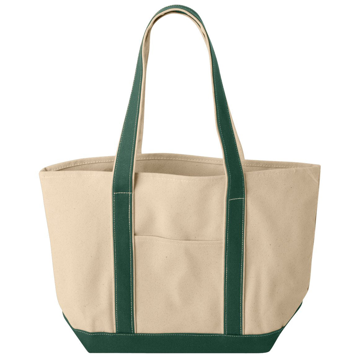 Natural/Black Tote Bags - Liberty Bags - Heavy-Duty Canvas