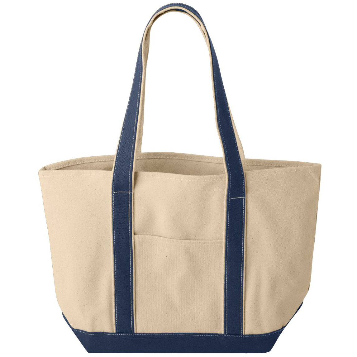 Natural/Black Tote Bags - Liberty Bags - Heavy-Duty Canvas