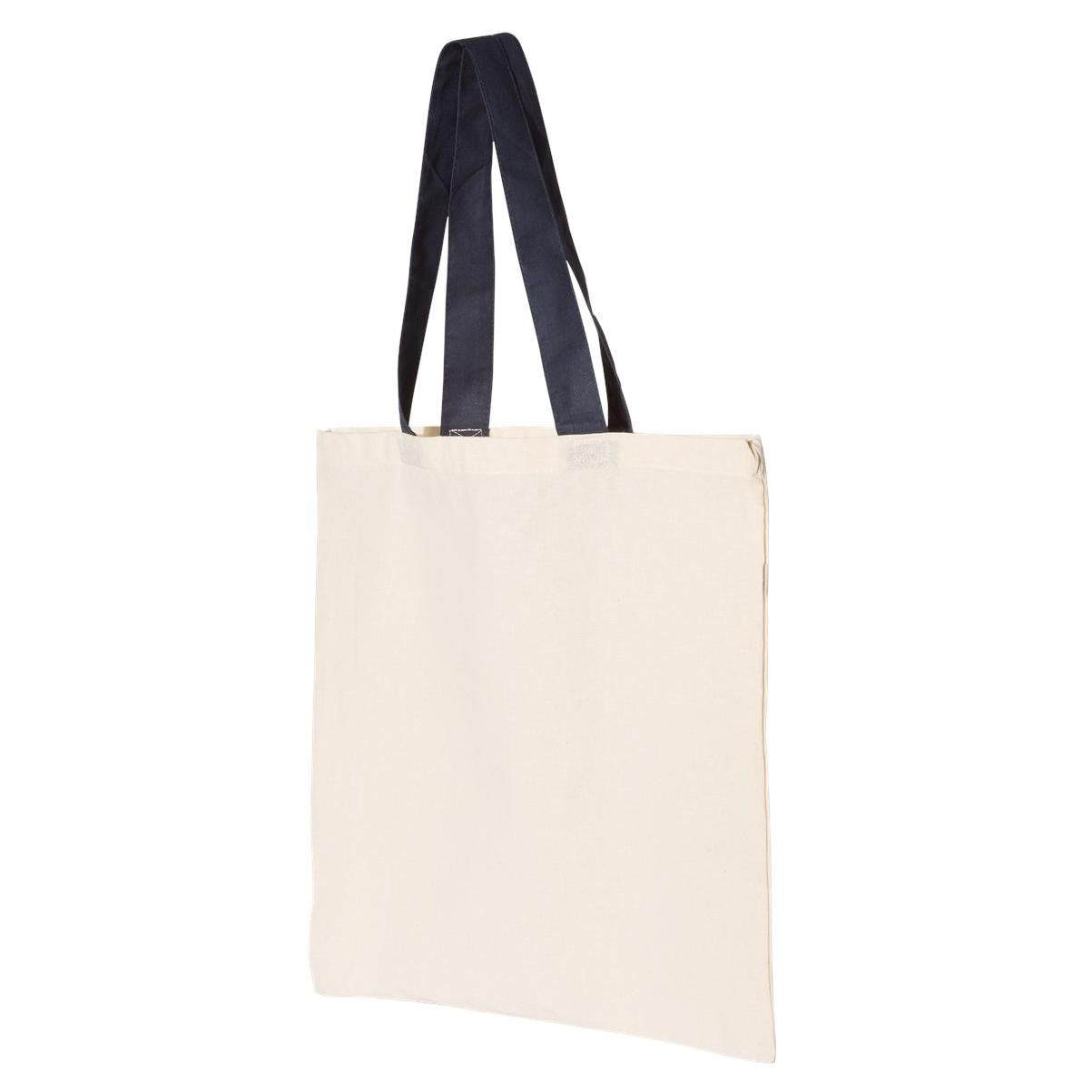 Natural/Black Tote Bags - OAD - Soft Cotton