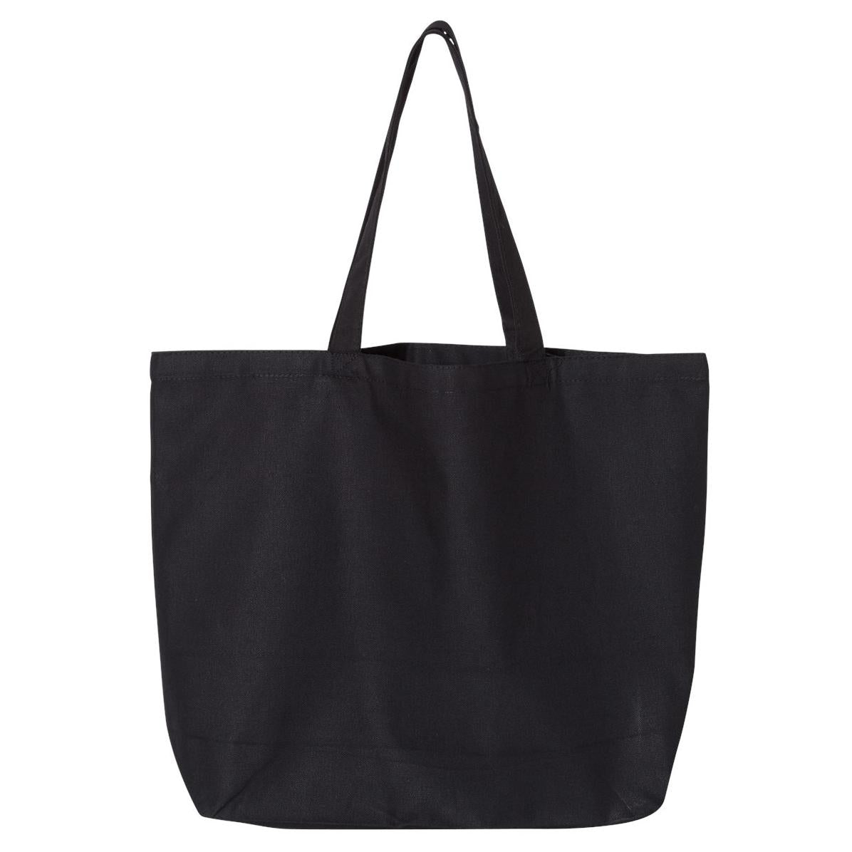 Black Tote Bags - OAD - Jumbo Canvas Design
