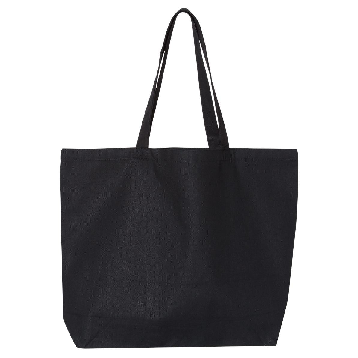 Black Tote Bags - OAD - Jumbo Canvas Design