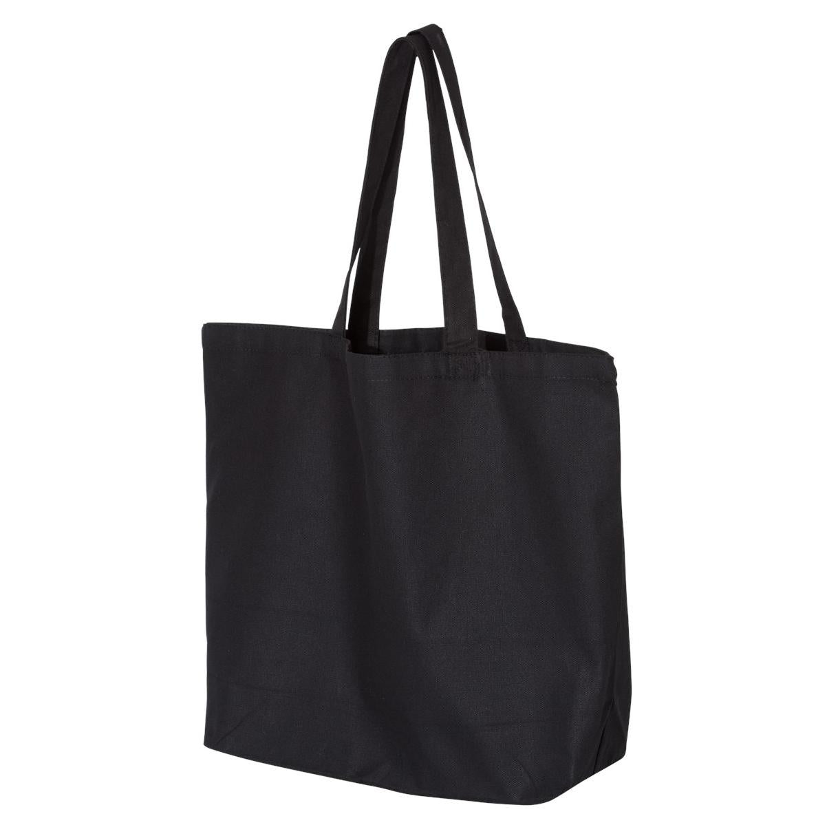 Black Tote Bags - OAD - Jumbo Canvas Design