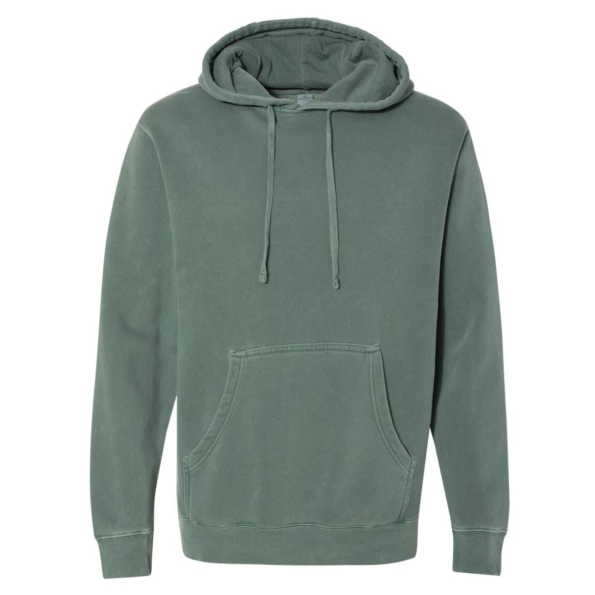 Pigment Black Sweatshirt - Independent Trading Co. - Heavyweight Dyed
