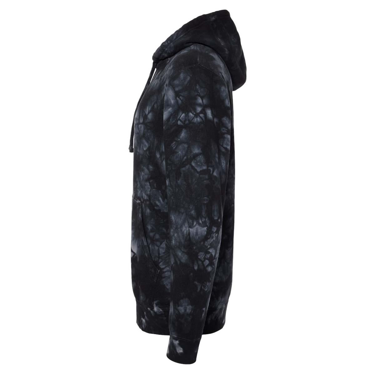 Tie Dye Black Sweatshirt - Independent Trading Co. - Stylish Fit
