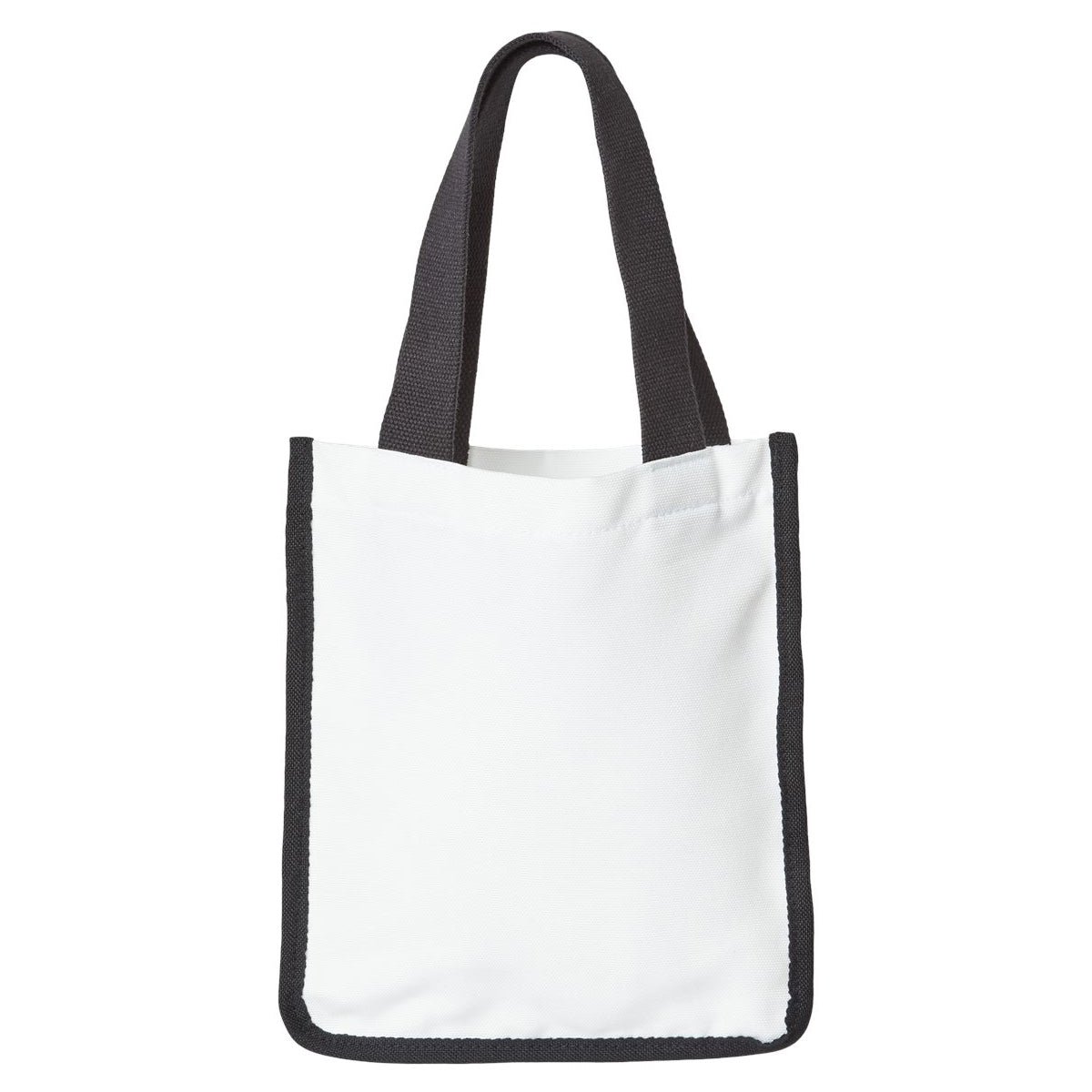 White/Black Tote Bags - Liberty Bags - Durable Polyester