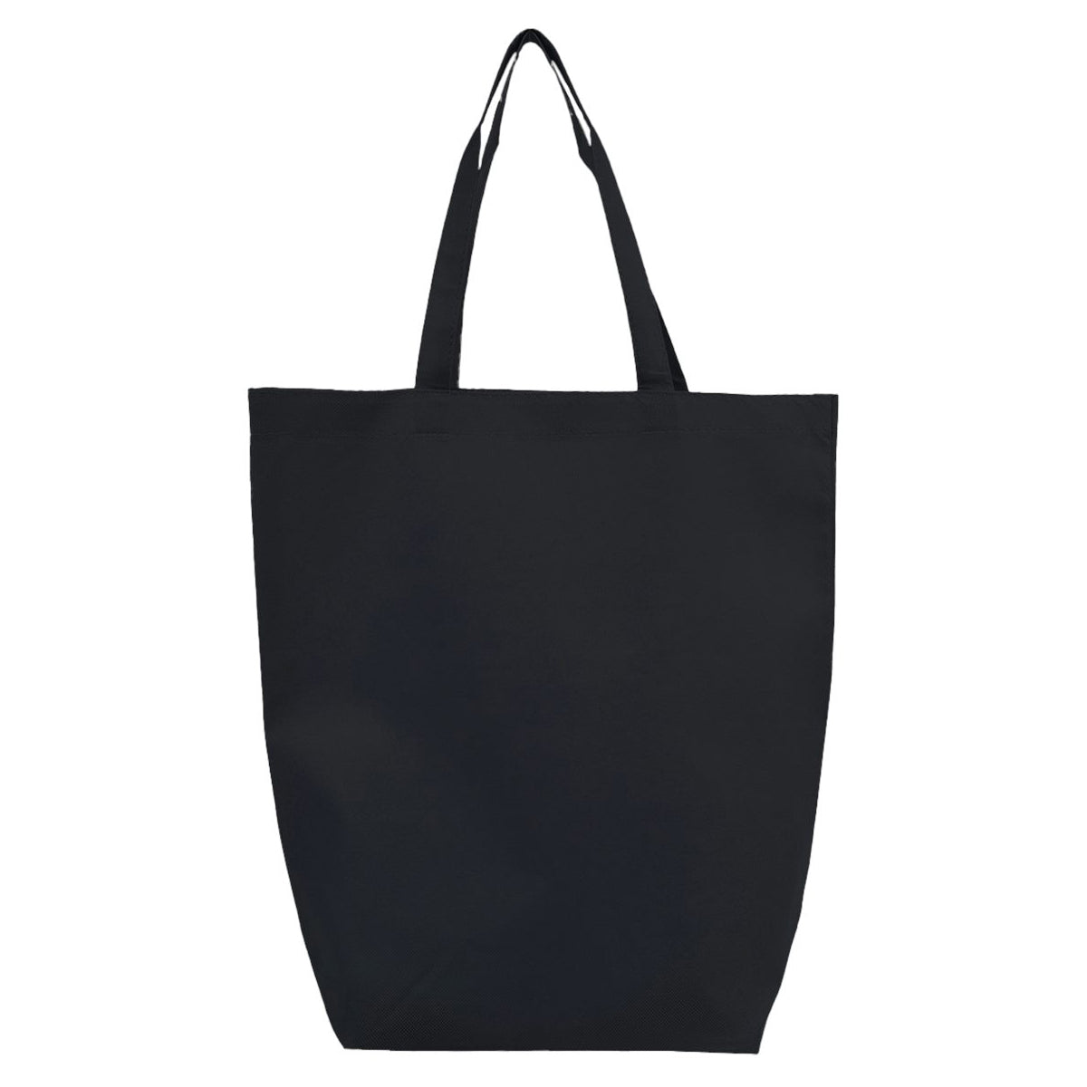 Black Tote Bags - Q-Tees - Non-Woven Durable