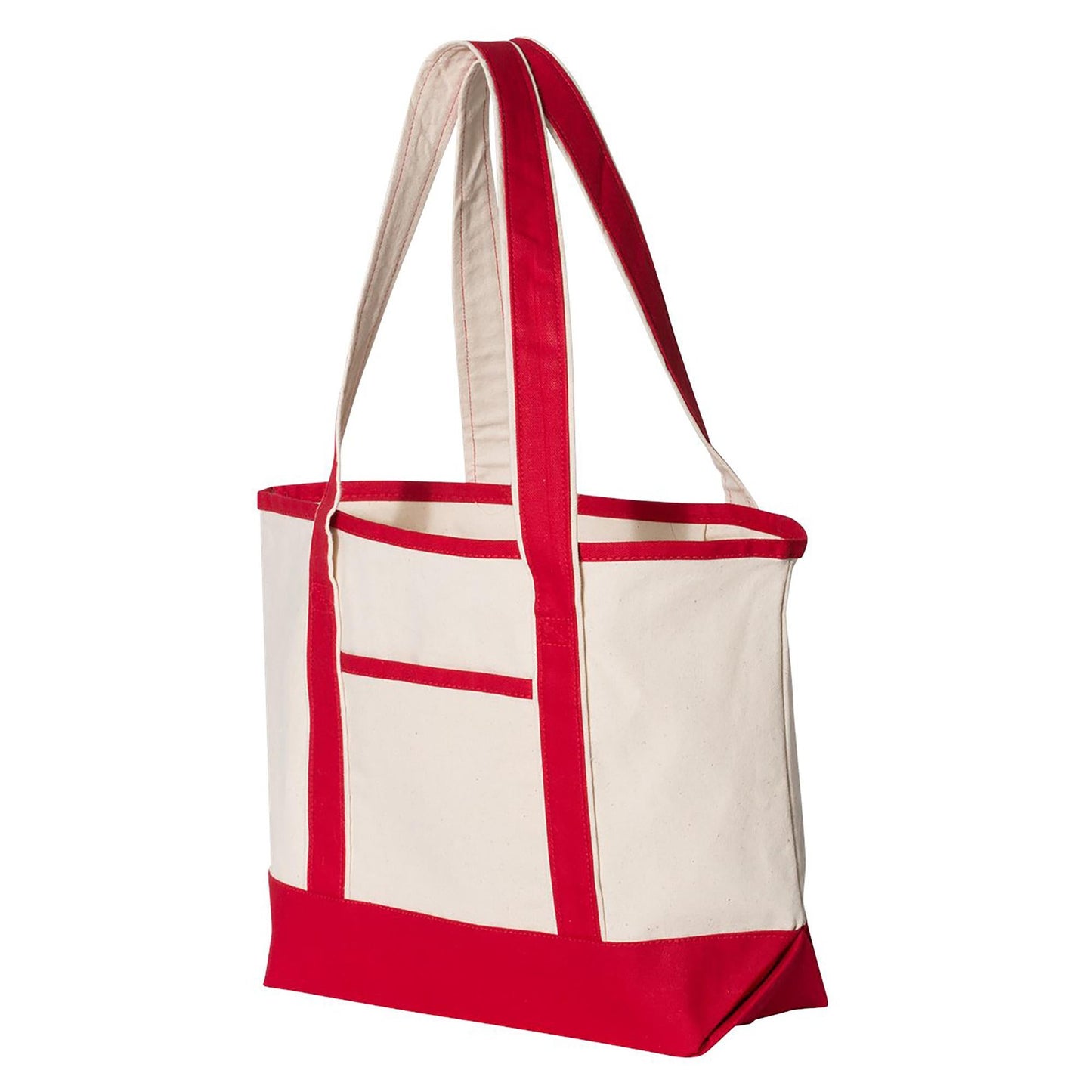 Natural Tote Bag - Q-Tees - Durable Cotton Canvas