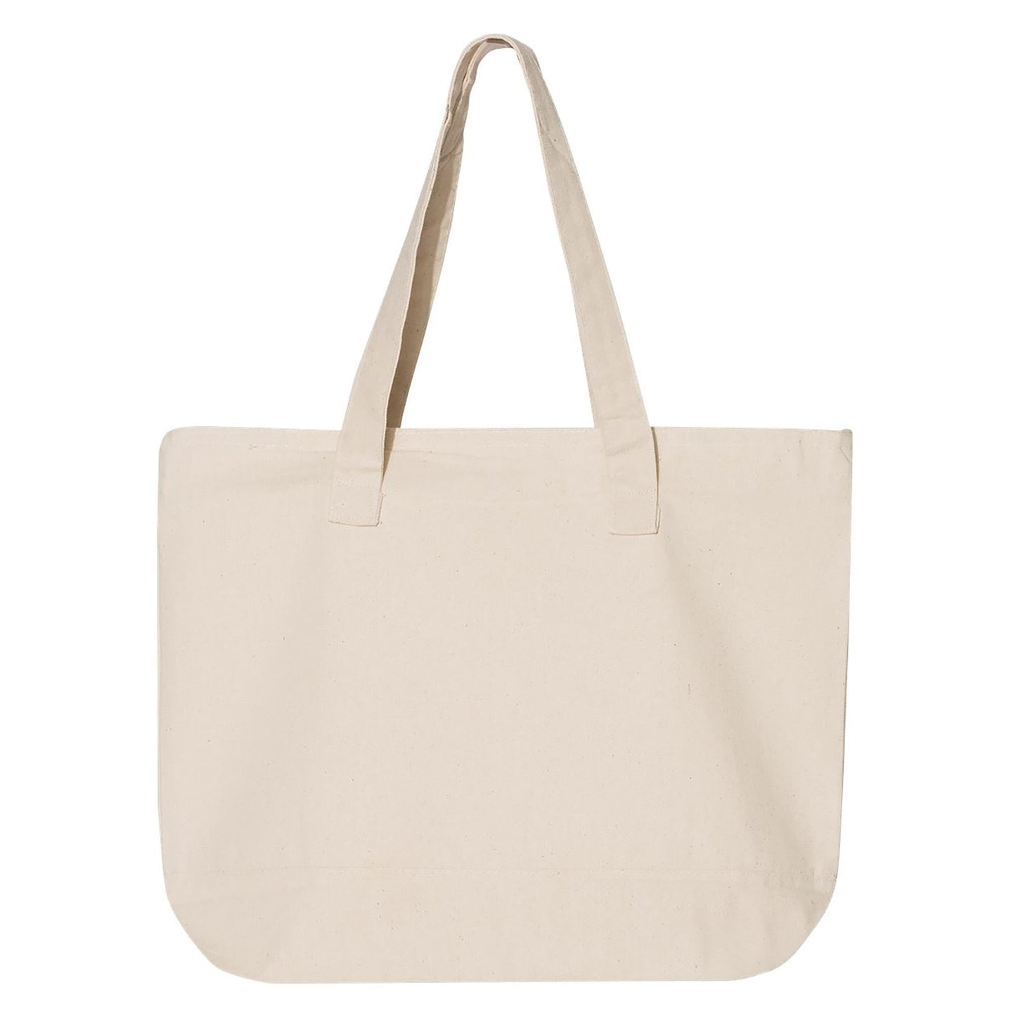 Natural Tote Bag - Q-Tees - Heavy Cotton Canvas
