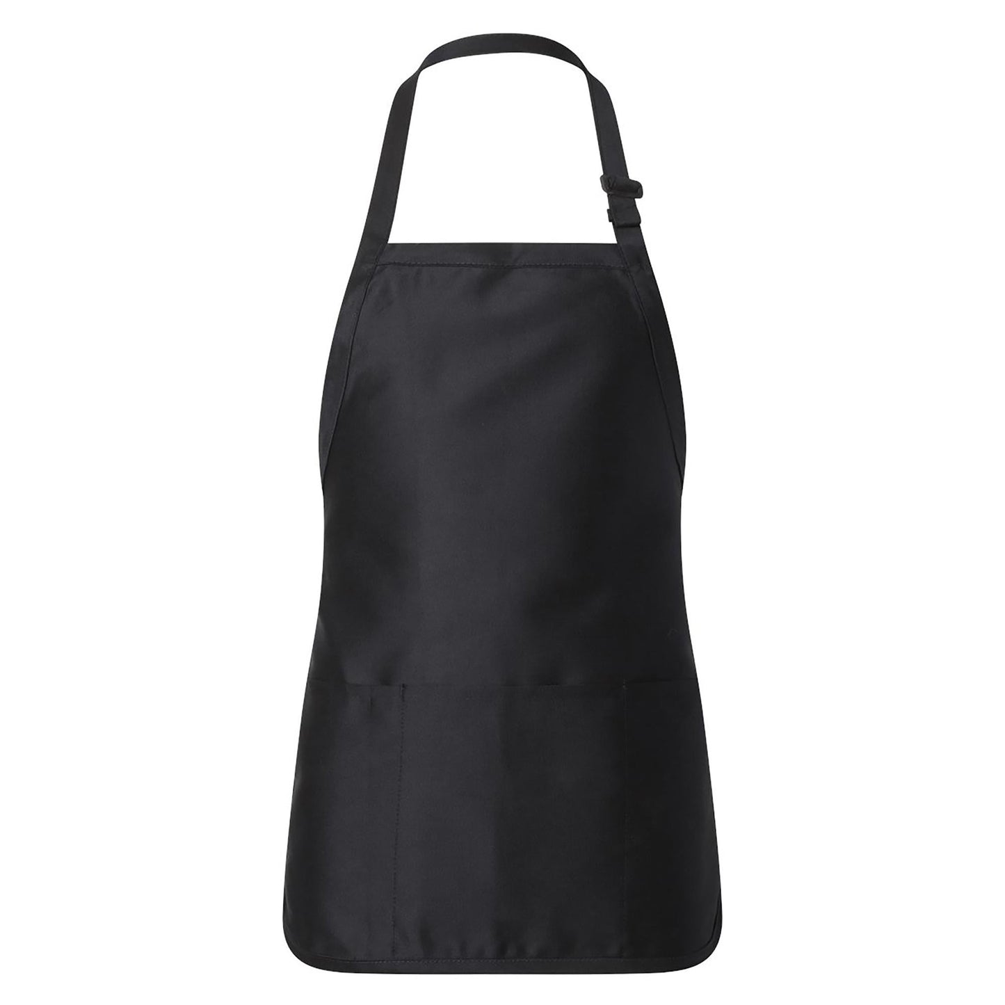 Black Aprons - Q-Tees - Full-Length With Pouch Pocket