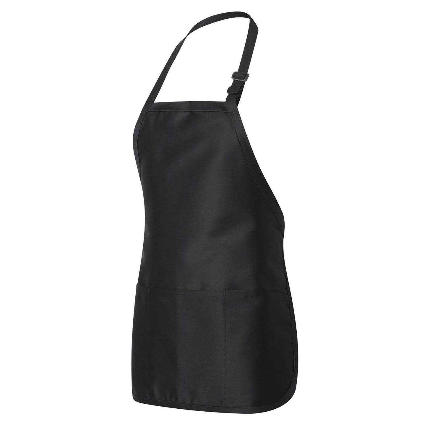 Black Aprons - Q-Tees - Full-Length With Pouch Pocket