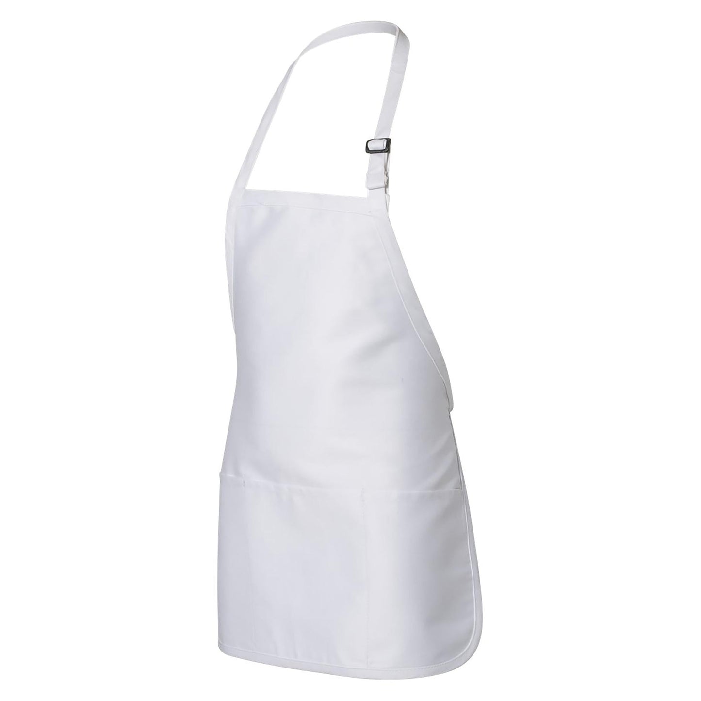 Black Aprons - Q-Tees - Full-Length With Pouch Pocket