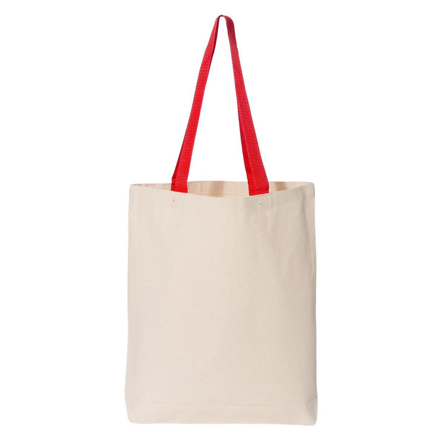 Natural/Black Tote Bag - Q-Tees - Durable Canvas Design