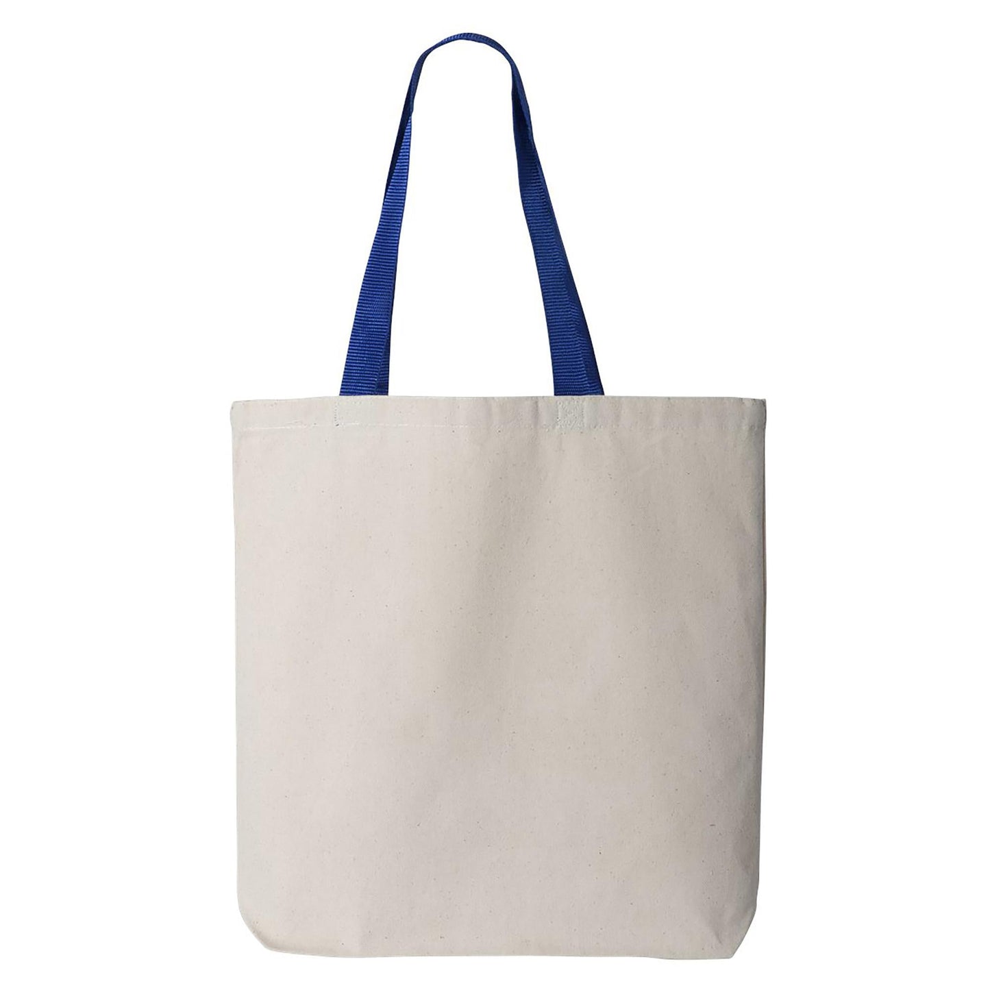 Natural/Black Tote Bag - Q-Tees - Durable Canvas Design