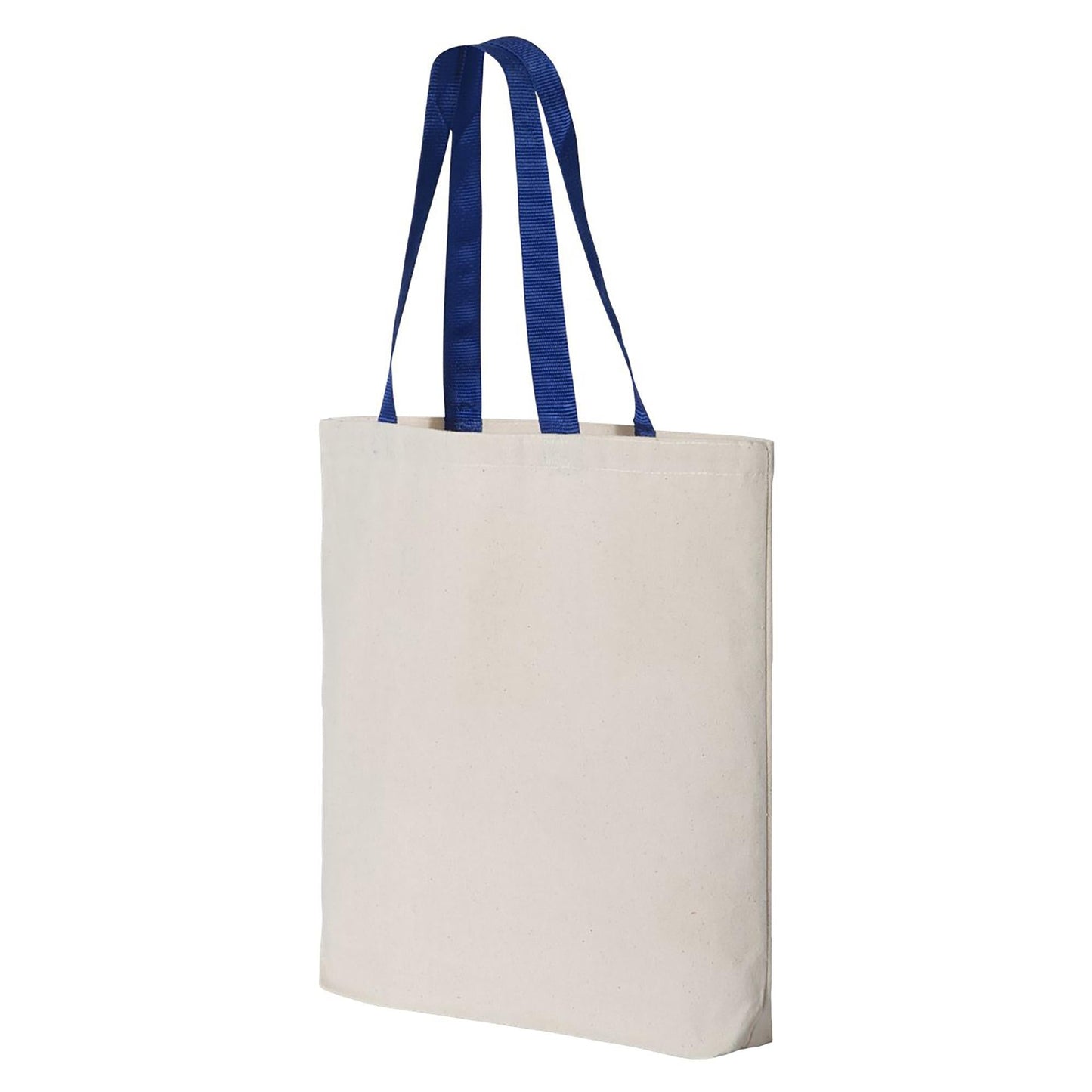 Natural/Black Tote Bag - Q-Tees - Durable Canvas Design