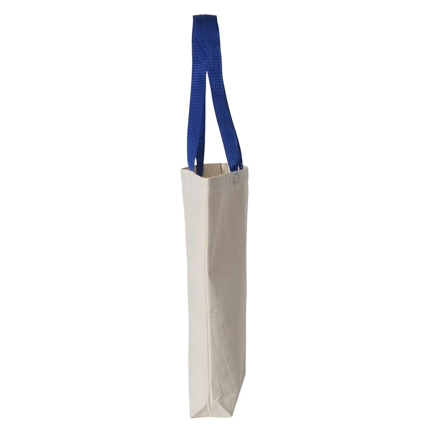 Natural/Black Tote Bag - Q-Tees - Durable Canvas Design
