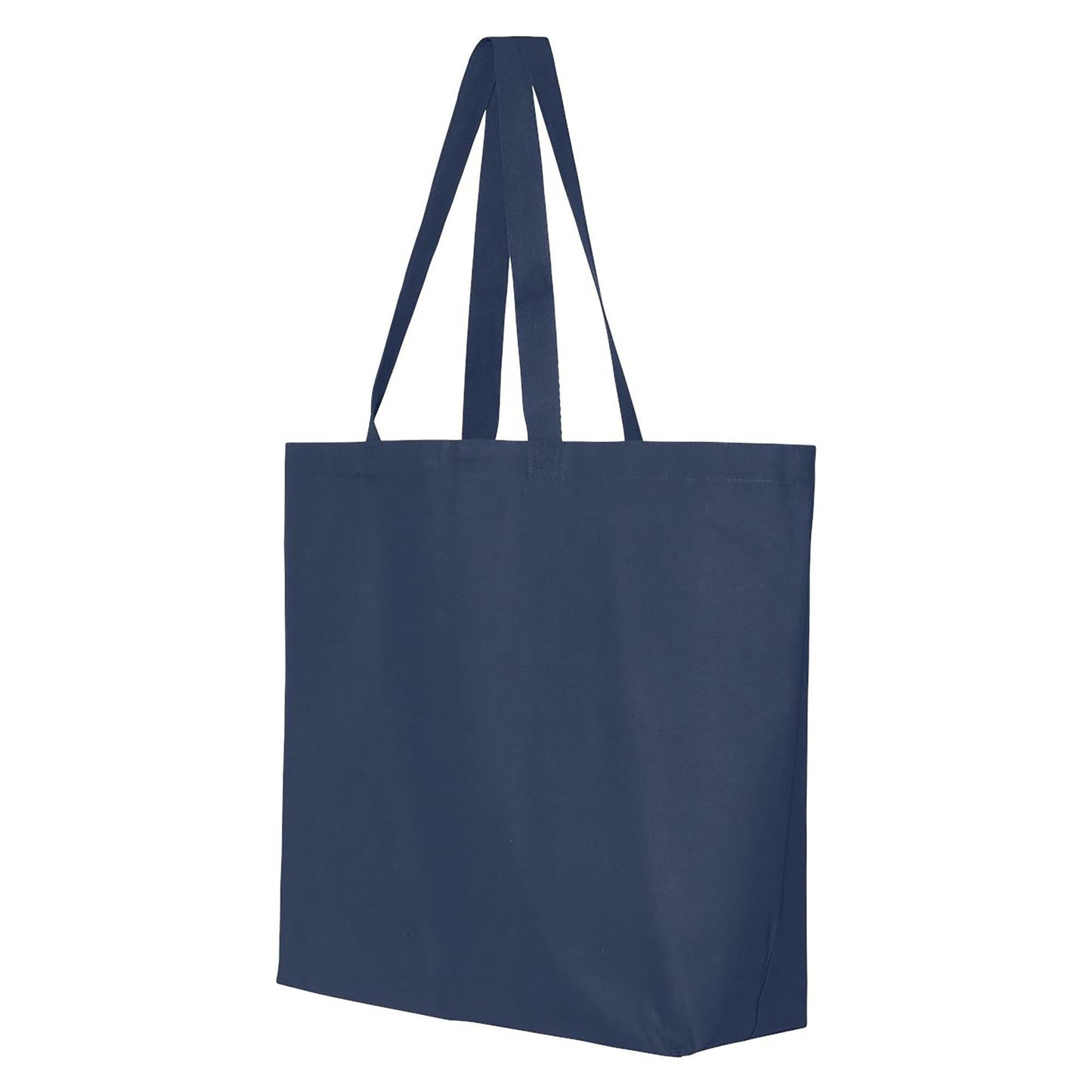 Black Tote Bag - Q-Tees - Durable Cotton Canvas