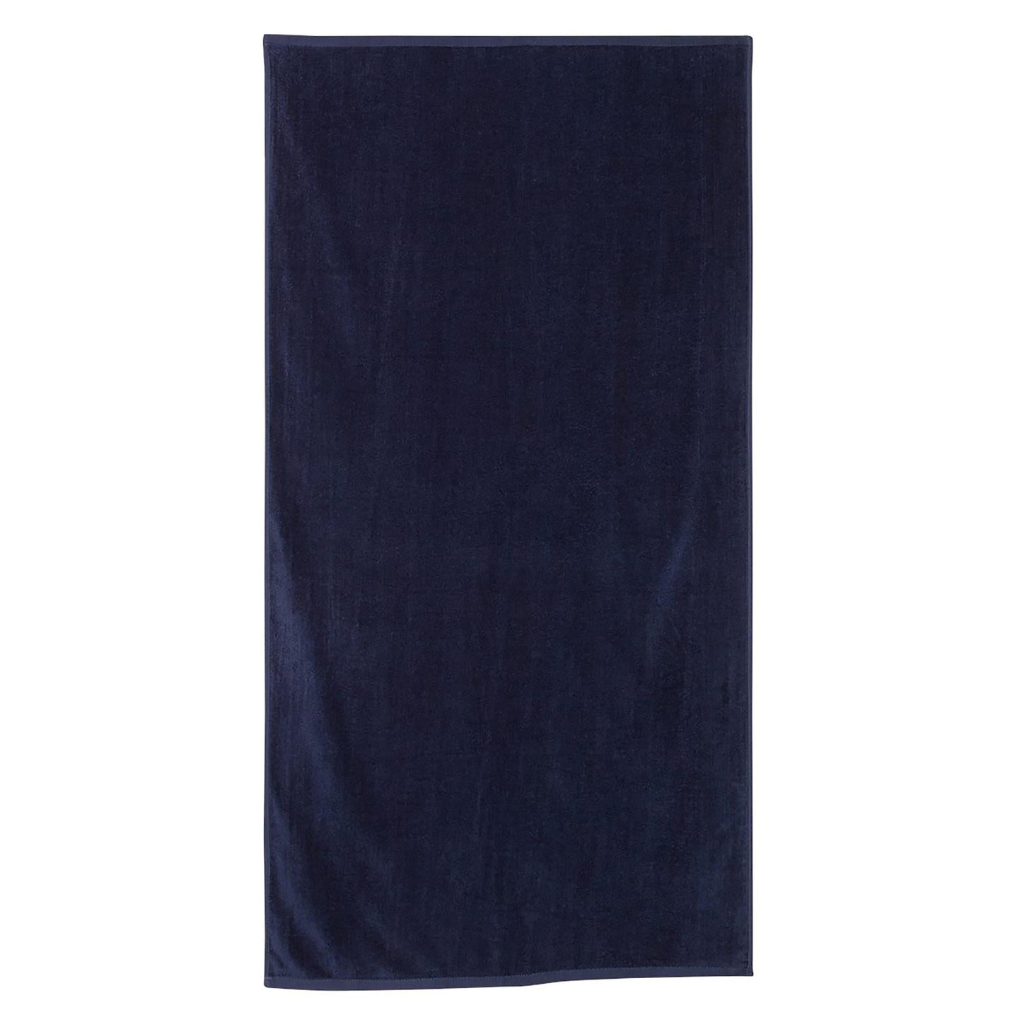 Black Velour Beach Towel - Q-Tees - Soft Cotton