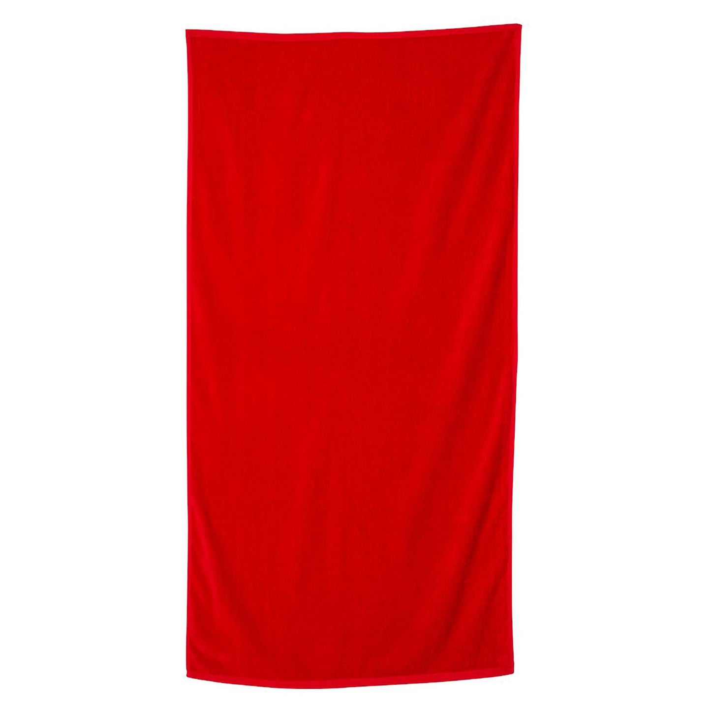 Black Velour Beach Towel - Q-Tees - Soft Cotton
