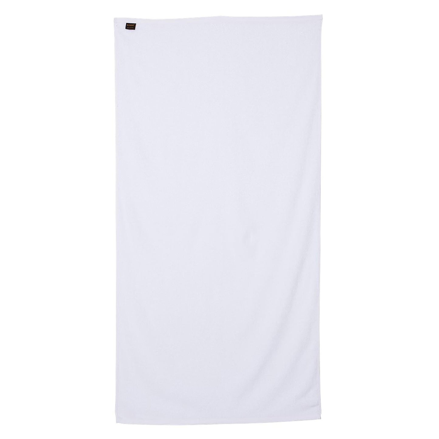 Black Velour Beach Towel - Q-Tees - Soft Cotton